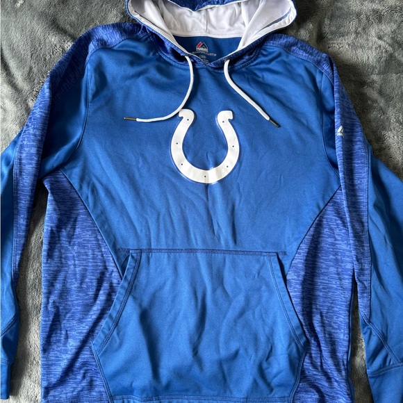 Men's Majestic Indianapolis Colts Armor Hoodie. (THERMA BASE) Majestic - Picture 10 of 12